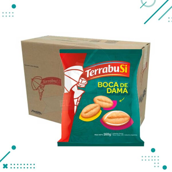 Galletita Terrabusi Boca de Dama 160 g (Caja x 20 un).(3.2kg)
