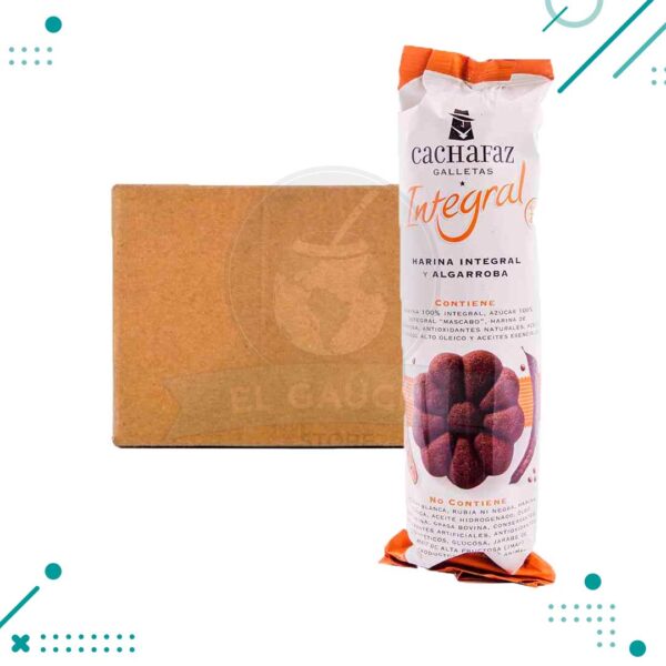 Cachafaz Integral Galletitas Harina y Algarroba 220 g (Caja x 21un).(4620g)