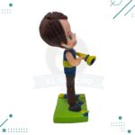 Adorno para Torta - Hincha Boca Juniors 15cm aprox Corneta - Imagen 2