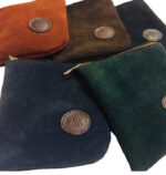 Kit Azucarera (200g)+ Yerbera (300g)+ porta Bombilla Cuero Gamuzado color MARRON (3 PIEZAS) - Imagen 2