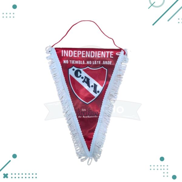 Banderin triangular INDEPENDIENTE (27cm x 24 cm aprox)