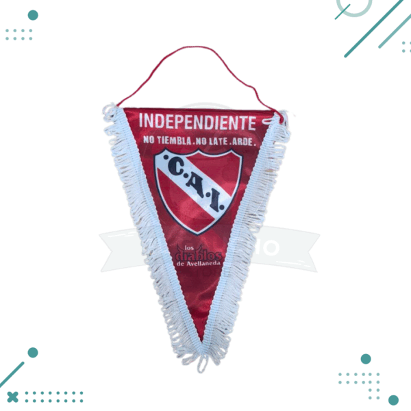 Banderin triangular INDEPENDIENTE (27cm x 24 cm aprox)