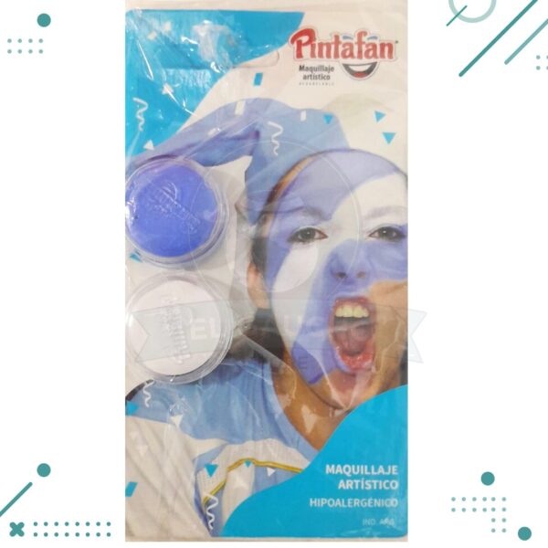 Kit de maquillaje hipoalergenico blanco y celeste