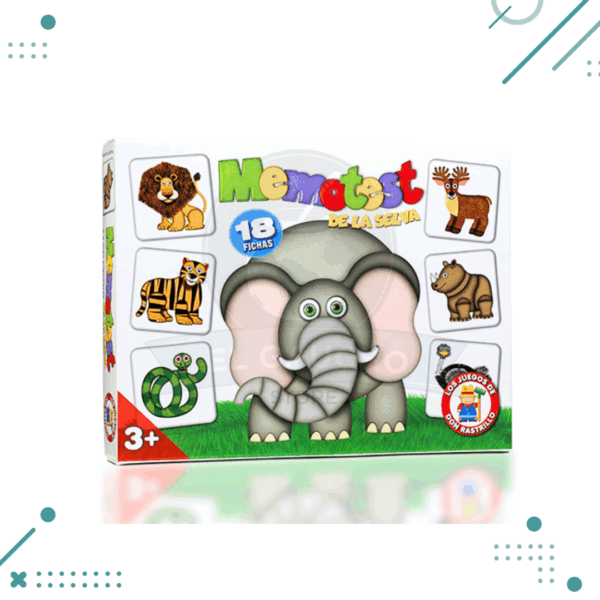 Juego de mesa infantil "Memotest de la selva"
