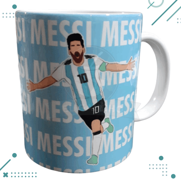 Taza Argentina "EL FESTEJO DE MESSI"