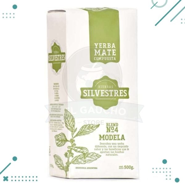 Yerba mate compuesta HIERBAS SILVESTRES (blend N4 MODELA) x500gr. SILVESTRE
