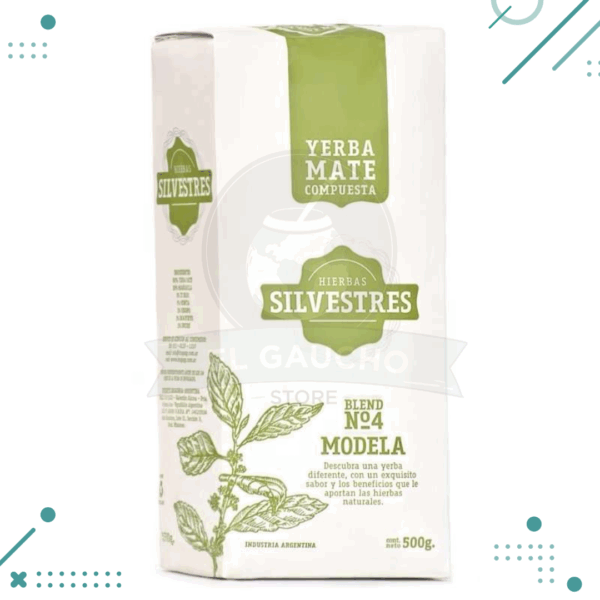 Yerba mate compuesta HIERBAS SILVESTRES (blend N4 MODELA) x500gr. SILVESTRE