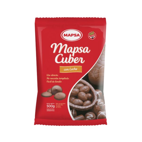 Chocolate Leche Mapsacuber X 500grs. Mapsa Repostería Sin T.a.c.c.