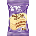 Alfajor Milka Mousse, con Baño de CHOCOLATE BLANCO (55gr) (CAJA 36u.) (1.9 KG.) - Imagen 2