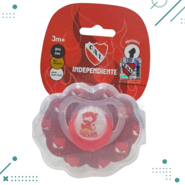Chupete Anatomico Independiente "NACI ROJO" (CAI) (3M)