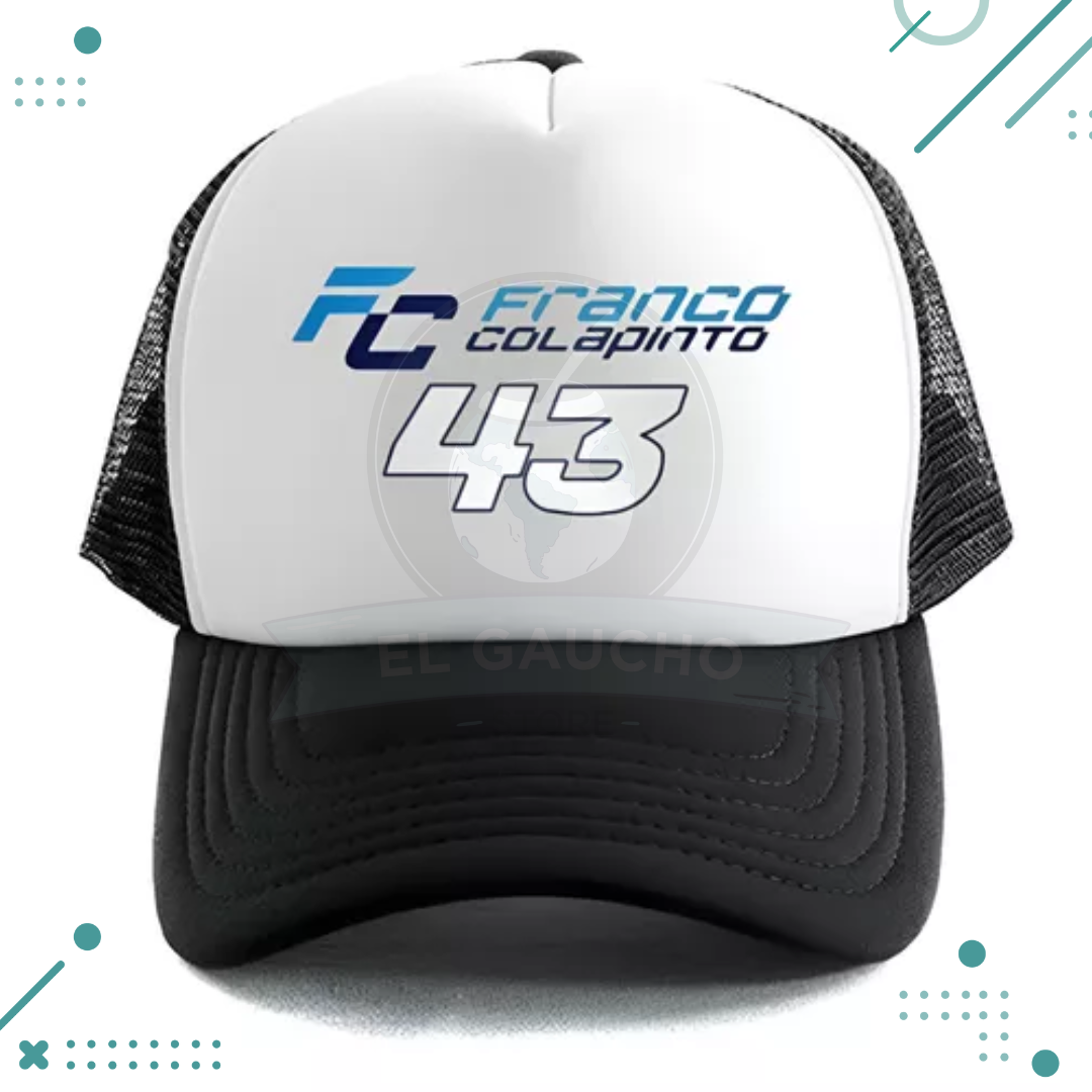 ORRA2.png Gorra Trucker Colapinto - Argentina - Autos - Ajustable (COLOR BLANCO) - Imagen 1