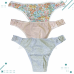 Pack x3 Colaless Algodon "Sol Y Oro" – Modelo 3, Talle 2 - Imagen 2