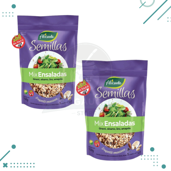 Semillas Mix Para Ensaladas Alicante 150G (PACK X2) (300GR).