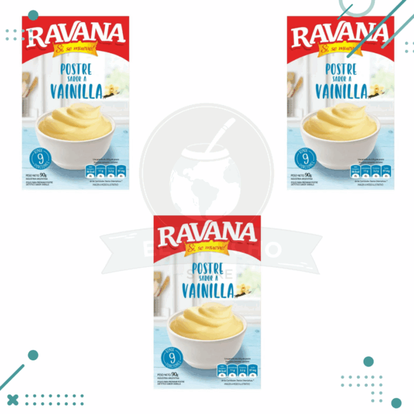 Postre VAINILLA Ravana 90gr (Pack x3un.) 270 gr