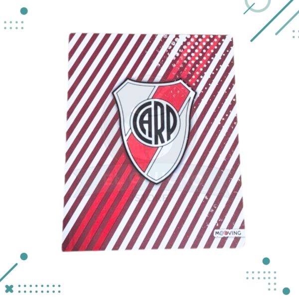 Cuaderno tapa dura RIVER PLATE hojas rayadas (ESCUDO)