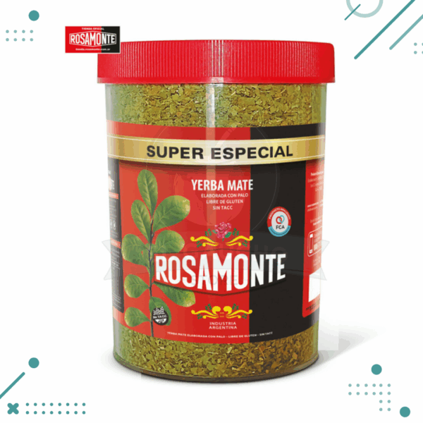 Yerba mate ROSAMONTE en frasco 500gr SUPER ESPECIAL