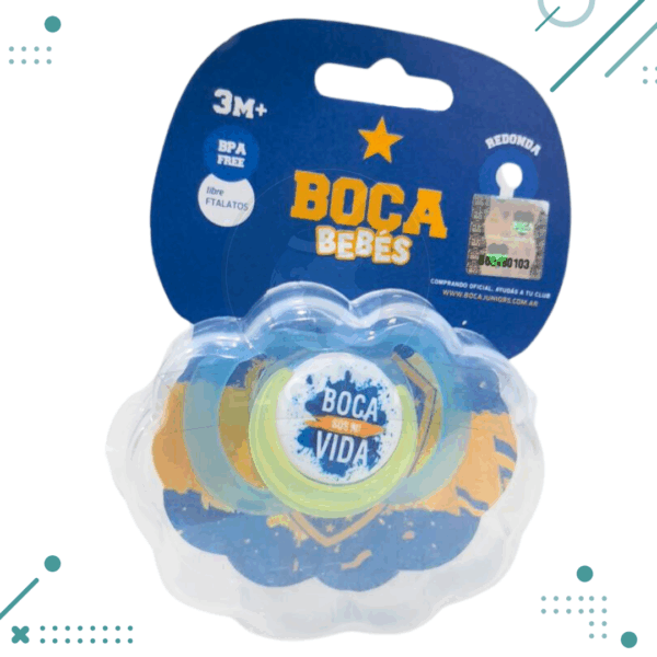 CHUPETE REDONDO BOCA "Boca sos mi vida" (3m)