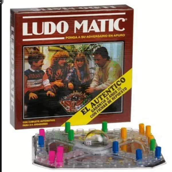 Juego Ludo Matic Con Cubilete Automático Auténtico (400gr)
