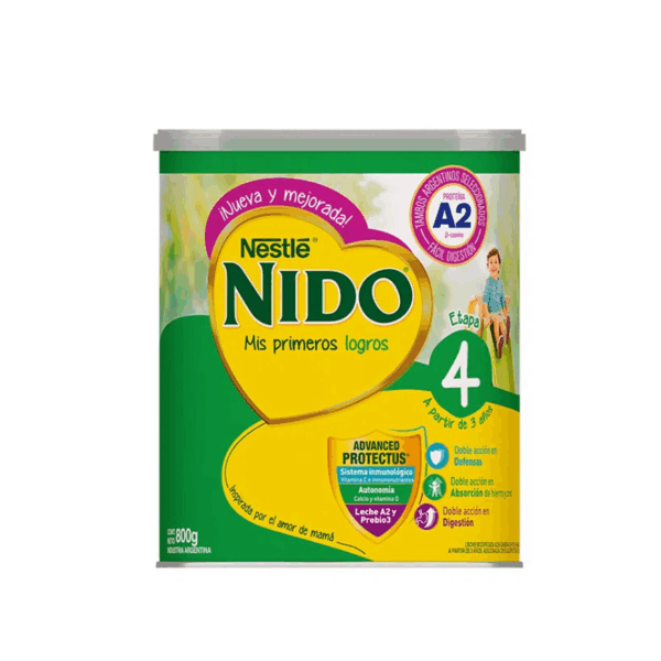 Leche En Polvo Nido mis primeros logros Etapa 4 -A2 800 gr