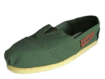 Alpargatas suela GOMA, Color VERDE Premium PAMPERO
