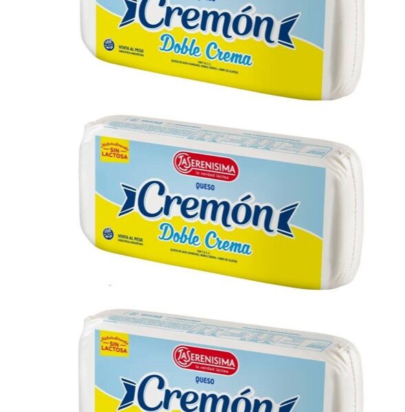 Queso CREMON DOBLE CREMA 3 Un X 500 G (1.5Kg aprox TOTAL)