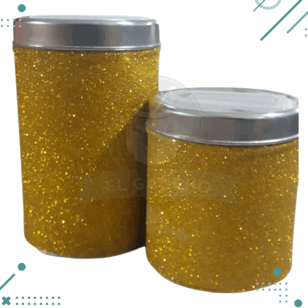 Set brilloso AMARILLO yerbera/azucarera