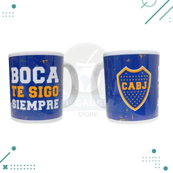 Taza ceramica Boca juniors BOCA TE SIGO SIEMPRE