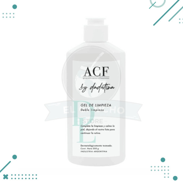 ACF Gel Limpieza Facial Doble Limpieza Facial Cleanser Gel Prevents Iirritations - Vegan & Cruelty Free by Dadatina, 200 ml