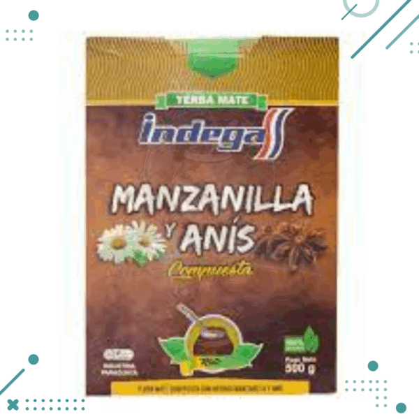 Yerba Mate INDEGA MANZANILLA Y ANISx 500 gr
