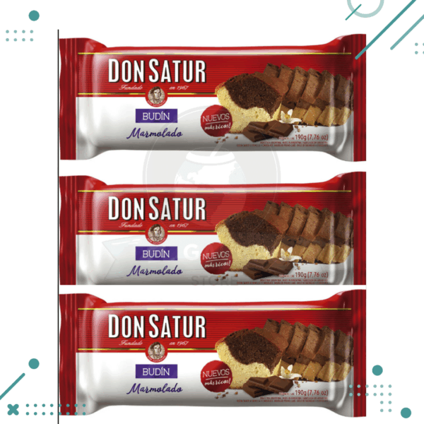 Budin MARMOLADO Don Satur (190gr) (pack x 3un) (570gr)