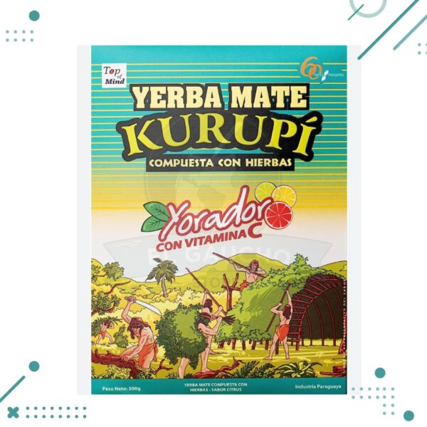 Yerba Mate Kurupí YORADOR 500 Gr Paraguay