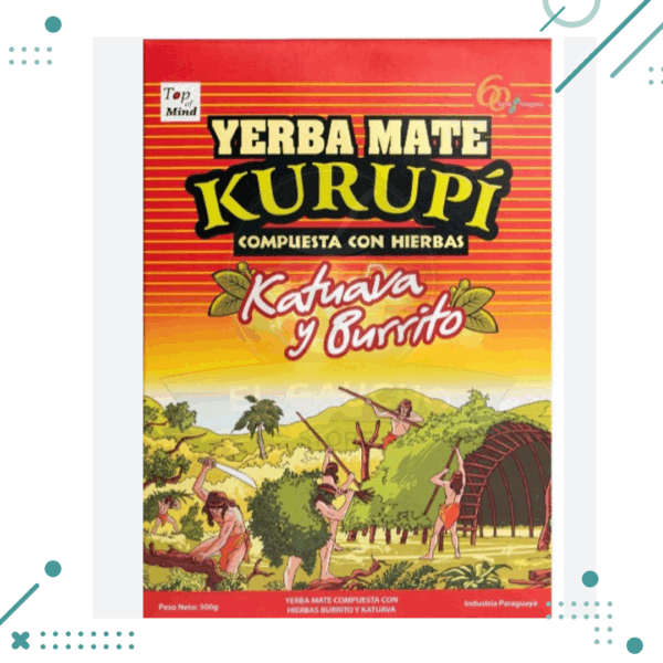 Yerba Mate Kurupí Burrito Con Katuava 500 Gr Paraguay