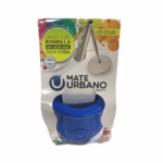 Mate Urbano Plastico LISO + Bombilla incluida, Color AZUL