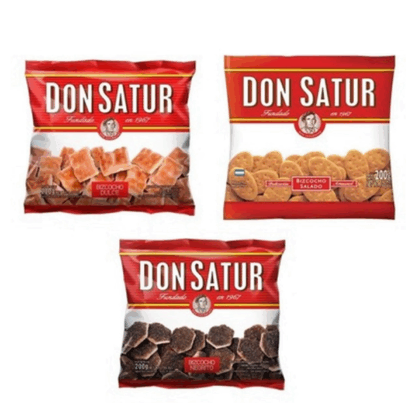 Mixed Pack Don Satur Biscuits x 200 g (pack 3 un) (600 g)