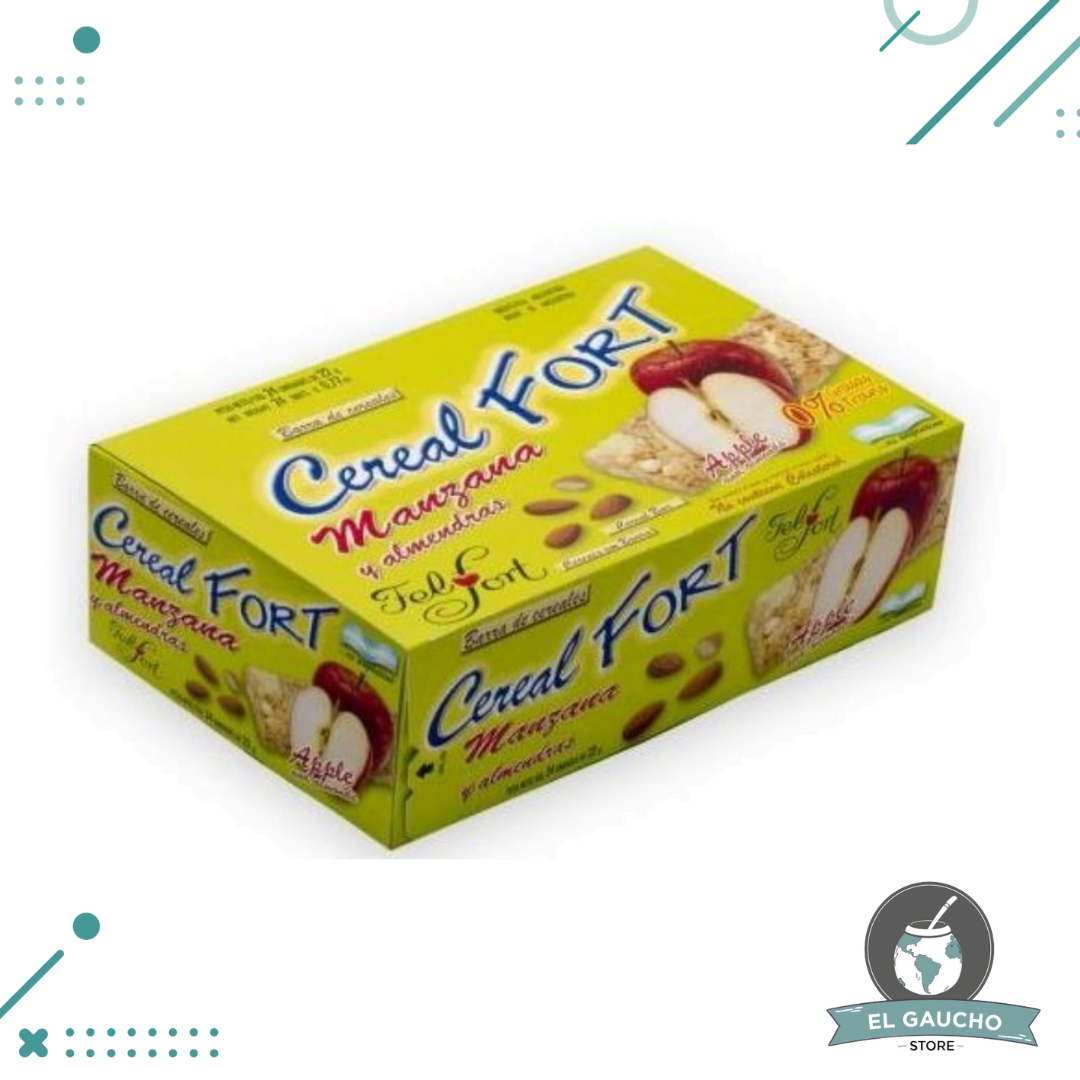 Untitled-design-341-1.png CerealFort Barra Cereal Felfort Manzana y Almendras, X22g (528gr) (CAJA 24un) - Imagen 1