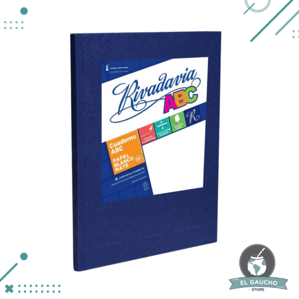 Cuaderno Rivadavia Abc X 48 Hojas (azul)- Hojas Rayadas- Tapa Dura
