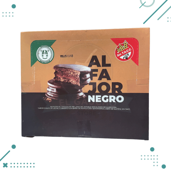 Alfajor Vegano Negro Felices las Vacas 75g (caja x12 un) (900gr)