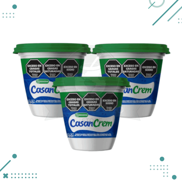 Casancrem LIGHT Queso Crema Untable Gluten Free Cream Cheese Spread, 290 g (pack of 3)