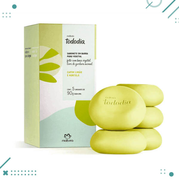 Natura Jabones Tododia Limon y Menta 5unid x90gr (450g)