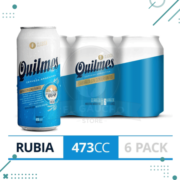 Cerveza Quilmes Rubia X 6 Unidades
