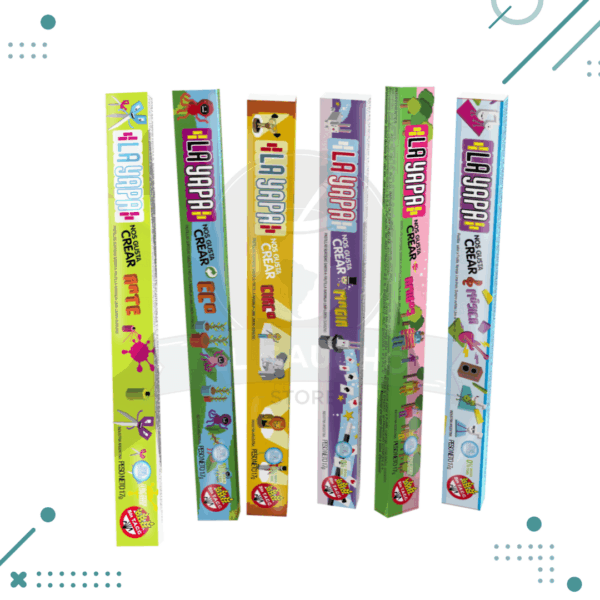 Pastillas La Yapa, con sabor a Frutilla, Naranja, Lima Limon y Durazno (17gr.) (pack de 6u.) (102gr.)