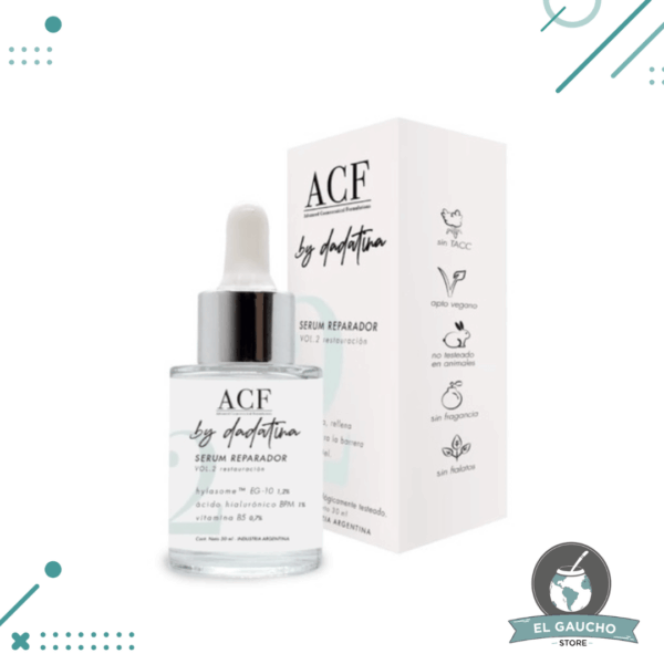 ACF Serum Reparador Vol 2 Repair Serum with Hyaluronic Acid - Vegan & Cruelty Free by Dadatina, 30 ml