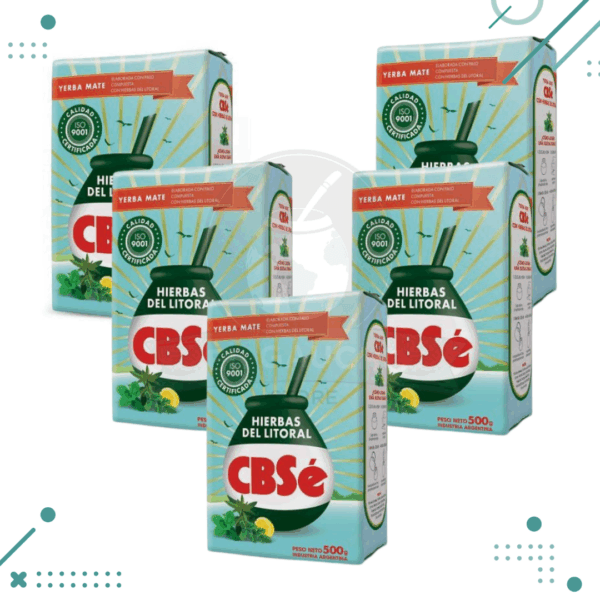 Yerba Mate CbSE HIERBAS DEL LITORAL (500g)(pack 5 un)(2.5kg)