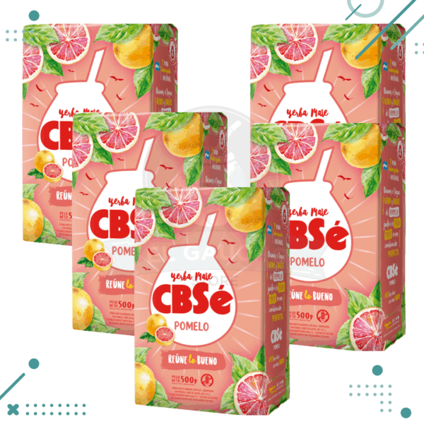 Yerba Mate CbSE POMELO, ideal para Tereré (500g)(pack 5 un)(2.5kg)