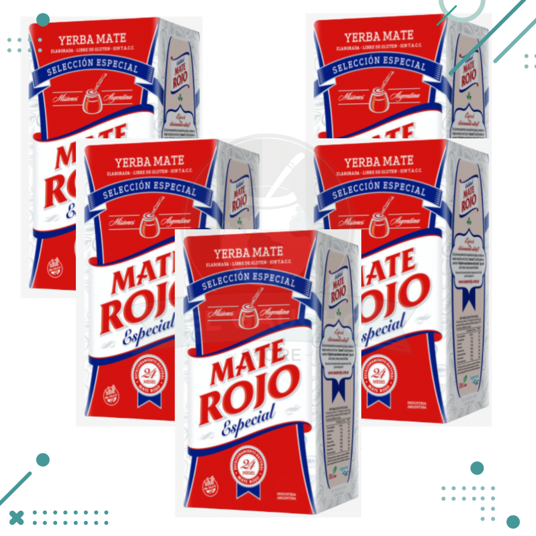 Untitled-design-618.png Yerba Mate Mate Rojo Especial (1Kg) (pack x 5) (5kg) - Imagen 1