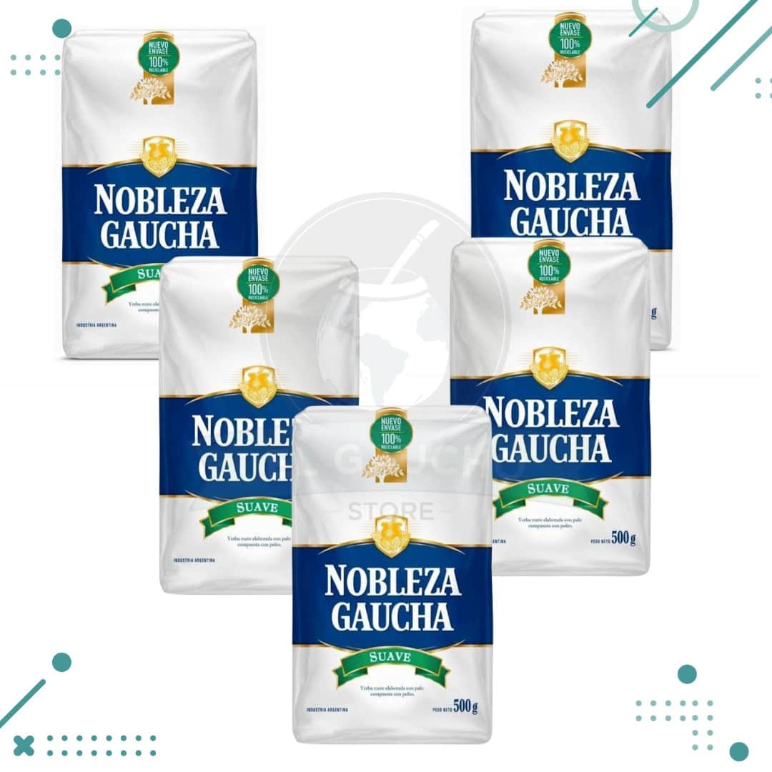 Untitled-design-639.png Yerba Mate Nobleza Gaucha SUAVE (500g)(pack 5 un)(2.5kg) - Imagen 1