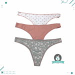 Pack x3 Colaless Algodon “Sol Y Oro” – Modelo 6, Talle 3 - Imagen 2