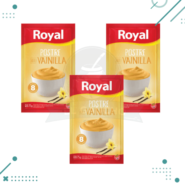 POSTRE VAINILLA en polvo Royal 60 g (pack x 3un) (180g)