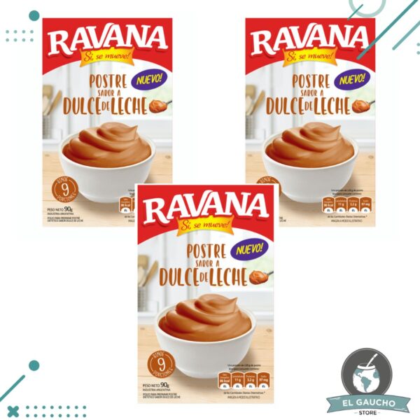 POSTRE Ravana Dulce de Leche 90gr (3 unidades) 180gr
