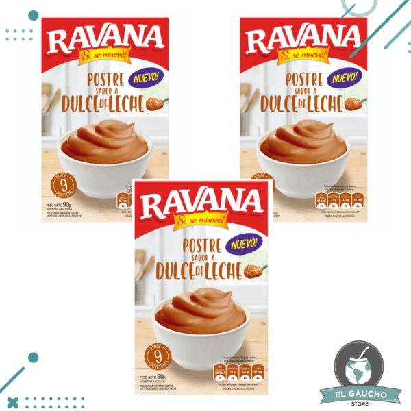 POSTRE Ravana Dulce de Leche 90gr (3 unidades) 180gr